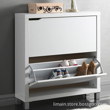 Shoe Cabinet with Silver Plastic Legs